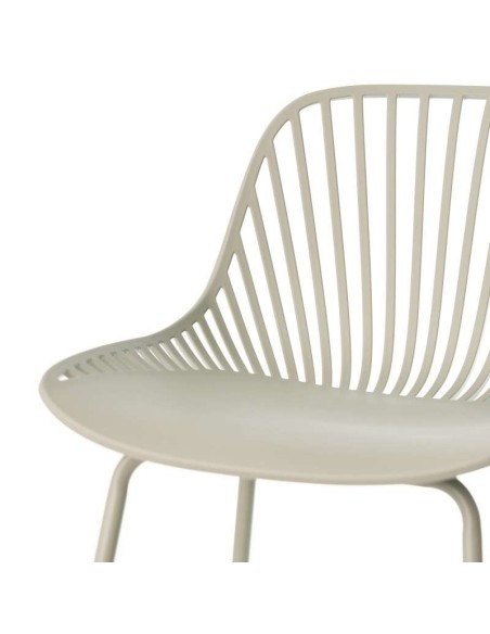 Taburete Alto SKÅL 65,5 cm, Metal / Polipropileno Menta. Vackart