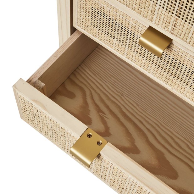 Aparador HARRY 85x170 cm, Madera / Ratán Natural - Affari. Vackart