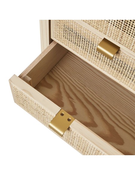 Aparador HARRY 85x170 cm, Madera / Ratán Natural - Affari. Vackart