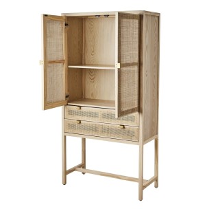 Aparador HARRY 85x170 cm, Madera / Ratán Natural - Affari. Vackart 2