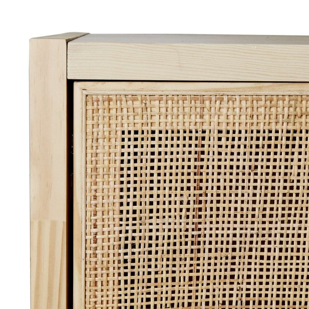 Aparador HARRY 80x75 cm, Madera / Ratán Natural - Affari. Vackart