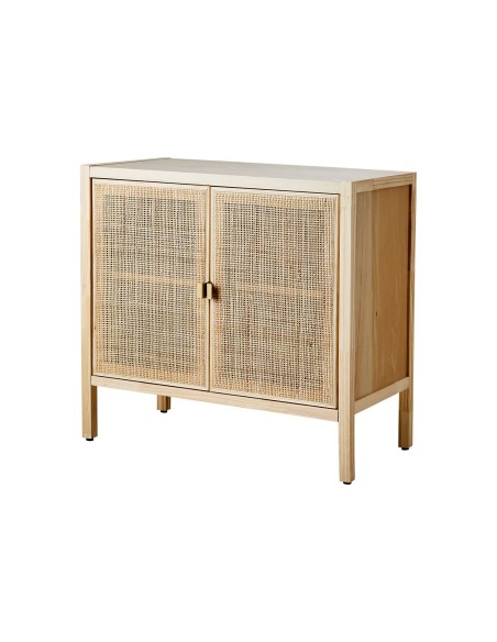 Aparador HARRY 80x75 cm, Madera / Ratán Natural - Affari. Vackart
