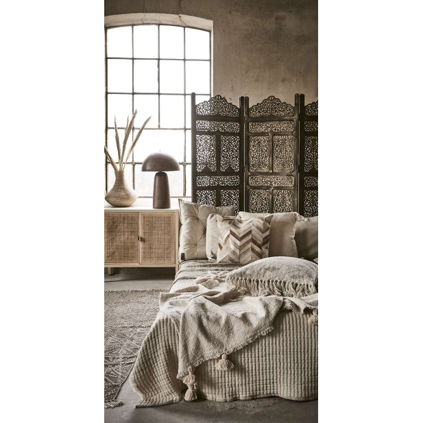 Aparador HARRY 80x75 cm, Madera / Ratán Natural - Affari. Vackart