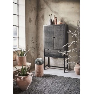 Aparador HARRY 85x170 cm, Madera / Ratán Negro - Affari. Vackart 2