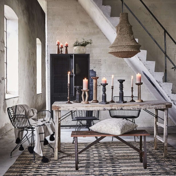 Aparador HARRY 85x170 cm, Madera / Ratán Negro - Affari. Vackart Aparador HARRY 85x170 cm, Madera / Ratán Negro - Affari. Vackart