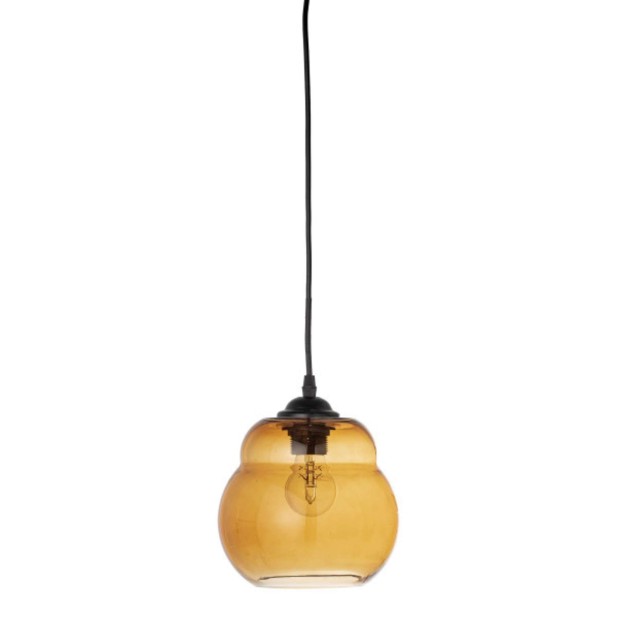 Lámpara de Techo BAHA, Cristal Marrón - Bloomingville. Vackart