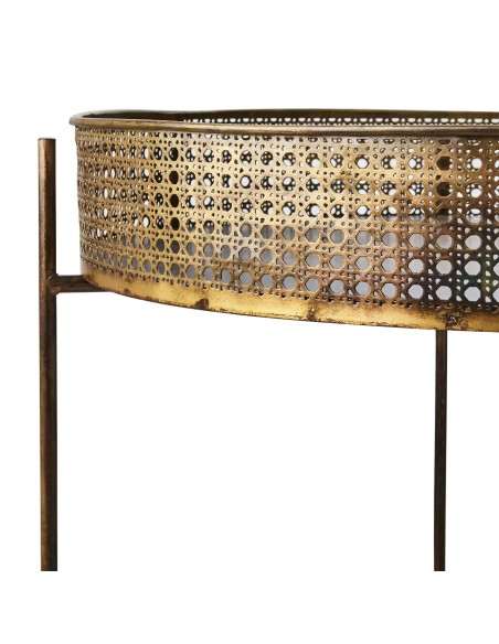 Mesa Auxiliar THOMAS L, Latón Antiguo - Affari. Vackart