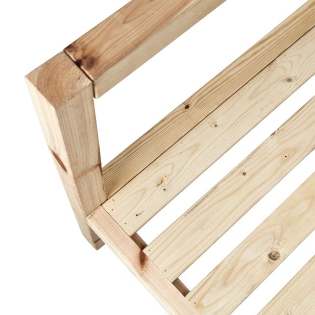 Sofá HARRY, Madera Natural - Affari. Vackart