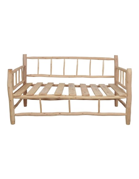 Sofá BOLTON 3 Plazas, Madera Natural. Vackart