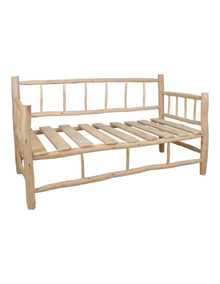 Sofá BOLTON 3 Plazas, Madera Natural. Vackart