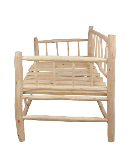 Sofá BOLTON 3 Plazas, Madera Natural. Vackart