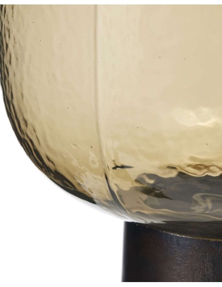 Lámpara de Sobremesa NOTE , Cristal Humo / Latón - House Doctor. Vackart