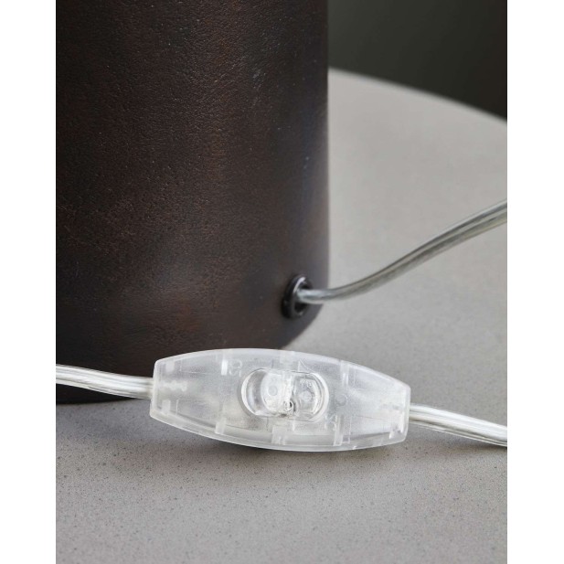 Lámpara de Sobremesa NOTE , Cristal Humo / Latón - House Doctor. Vackart