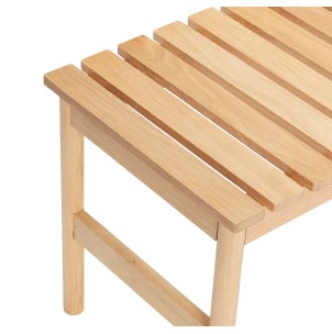 Banco ROW 70 cm, Roble Natural - Hübsch. Vackart 2