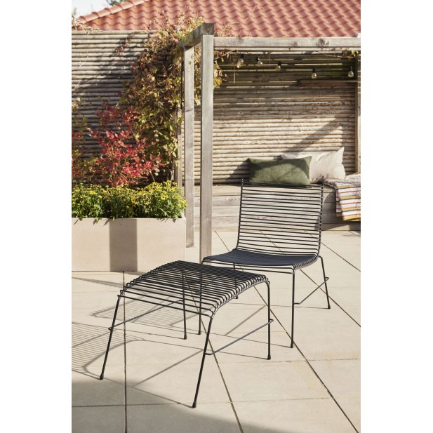 Sillón STRING, Metal Negro - Hübsch. Vackart