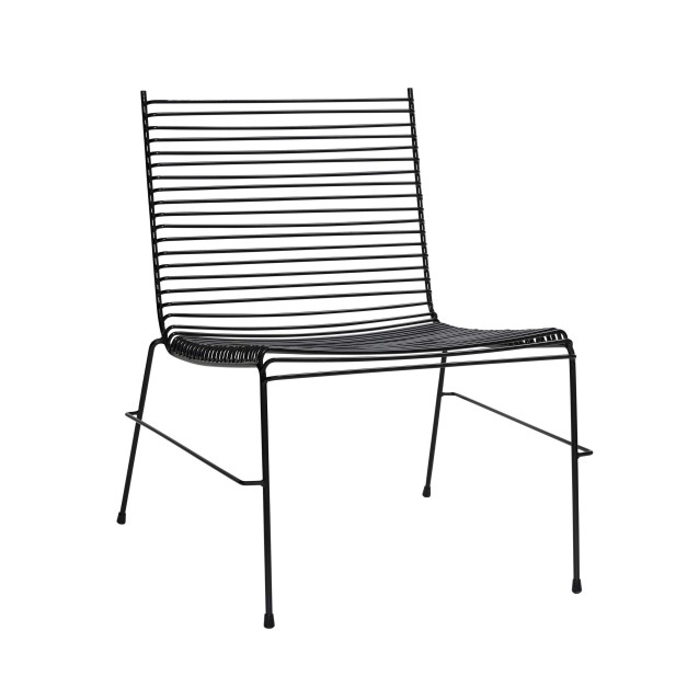 Sillón STRING, Metal Negro - Hübsch. Vackart