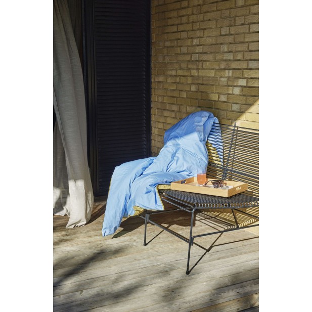 Banco con Respaldo STRING, Metal Negro - Hübsch