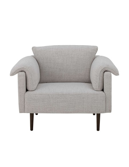 Sillón CHESHAM, Textil Blanco / Madera - Bloomingville. Vackart