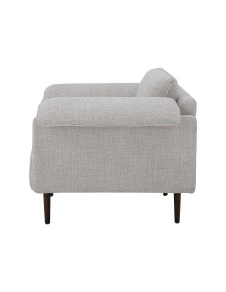 Sillón CHESHAM, Textil Blanco / Madera - Bloomingville. Vackart