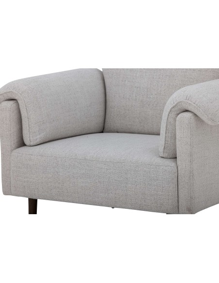 Sillón CHESHAM, Textil Blanco / Madera - Bloomingville. Vackart