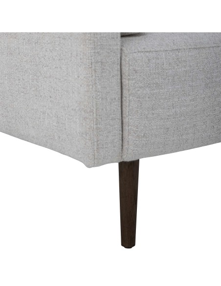 Sillón CHESHAM, Textil Blanco / Madera - Bloomingville. Vackart