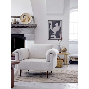 Sillón CHESHAM, Textil Blanco / Madera - Bloomingville. Vackart 2