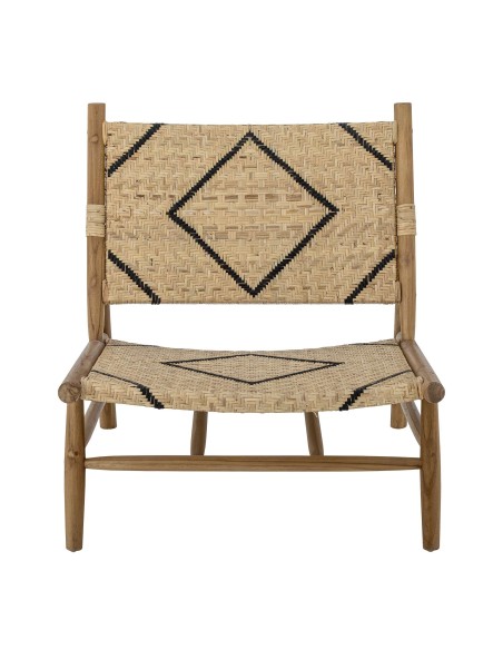 Sillón LENNOX, Teca / Ratán Natural - Bloomingville. Vackart