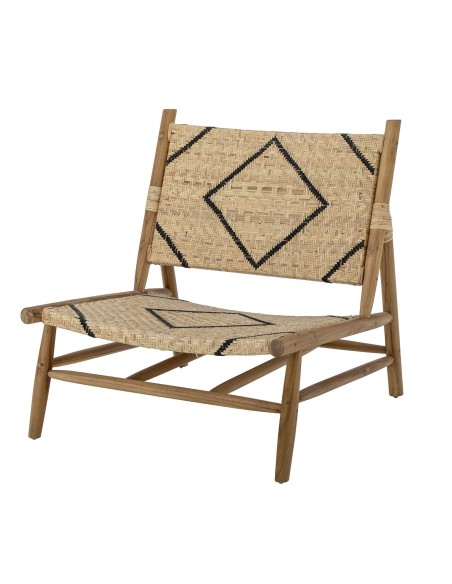 Sillón LENNOX, Teca / Ratán Natural - Bloomingville. Vackart