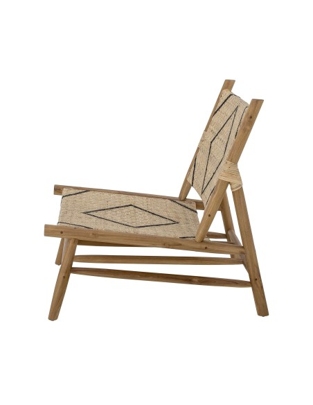 Sillón LENNOX, Teca / Ratán Natural - Bloomingville. Vackart