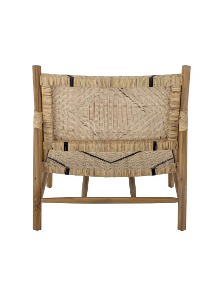 Sillón LENNOX, Teca / Ratán Natural - Bloomingville. Vackart