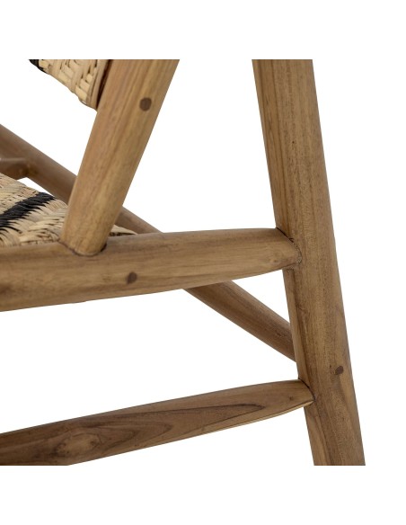 Sillón LENNOX, Teca / Ratán Natural - Bloomingville. Vackart