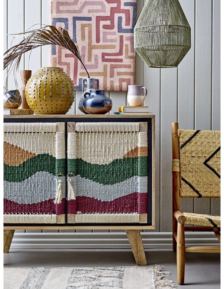 Sillón LENNOX, Teca / Ratán Natural - Bloomingville. Vackart