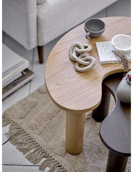 Mesa Auxiliar LUPPA, Madera Marrón Oscuro - Bloomingville. Vackart