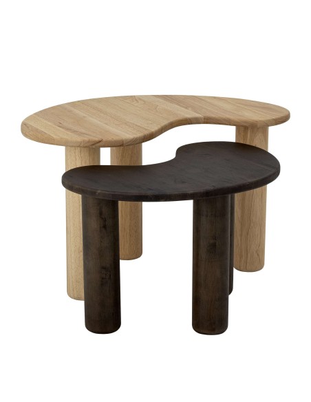 Mesa Auxiliar LUPPA, Madera Natural - Bloomingville. Vackart