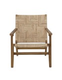 Sillón MILLS, Teca / Ratán Natural - Bloomingville