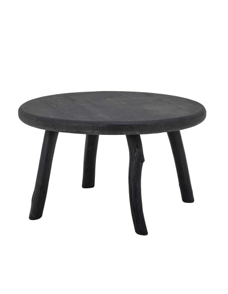 Mesa Auxiliar MILOS, Madera Reciclada Negro - Bloomingville. Vackart