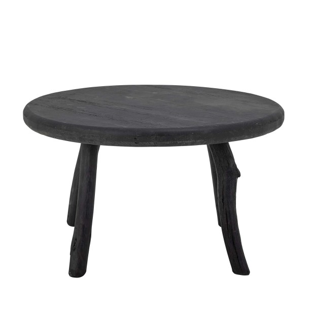 Mesa Auxiliar MILOS, Madera Reciclada Negro - Bloomingville. Vackart