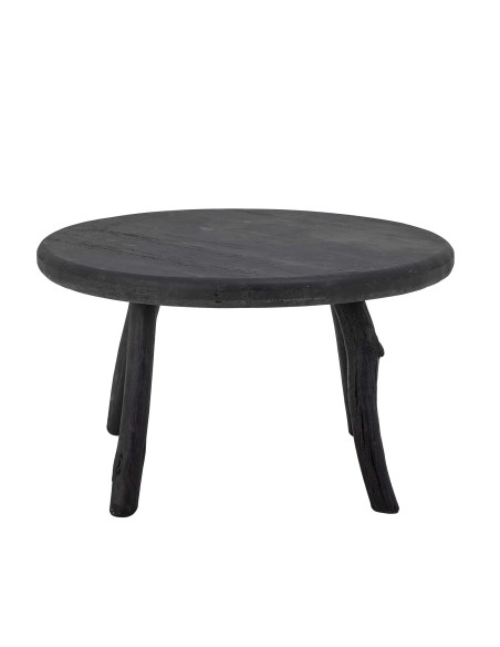 Mesa Auxiliar MILOS, Madera Reciclada Negro - Bloomingville. Vackart