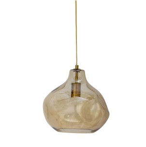 Lámpara de Techo AZIZI, Cristal Marrón Humo - Bloomingville. Vackart ilumina tus espacios con las más exclusivas lámparas de diseño nórdico de Bloomingville.