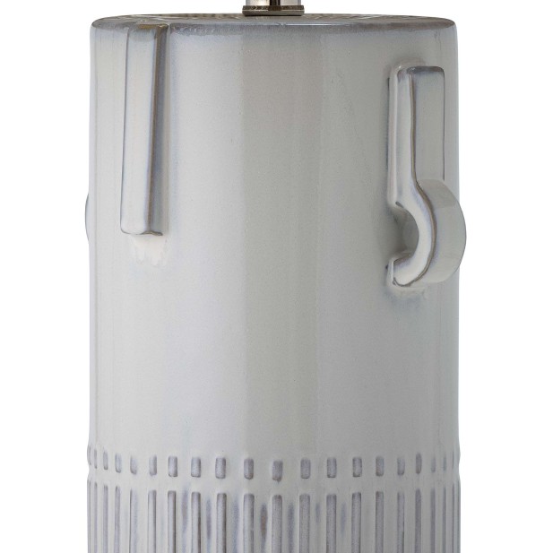 Lámpara de Sobremesa RAMA, Cerámica Blanca / Yute - Bloomingville. Vackart