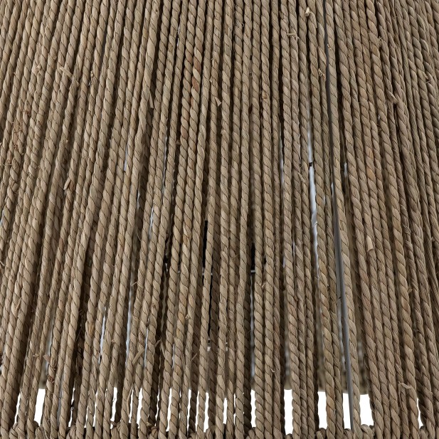 Lámpara de Sobremesa RAMA, Cerámica Blanca / Yute - Bloomingville. Vackart