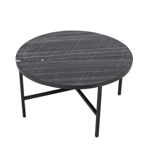 Mesa Auxiliar ESTELLE, Mármol Gris / Metal Negro - Bloomingville. Vackart 2