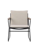 Sillón HAMPTON, Metal Negro / Cuerda - Bloomingville