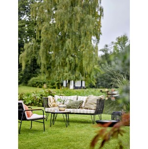 Sillón HAMPTON, Metal Negro / Cuerda - Bloomingville. Vackart 2