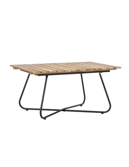 Mesa Auxiliar HAMPTON, Metal Negro / Madera Natural - Bloomingville. Vackart
