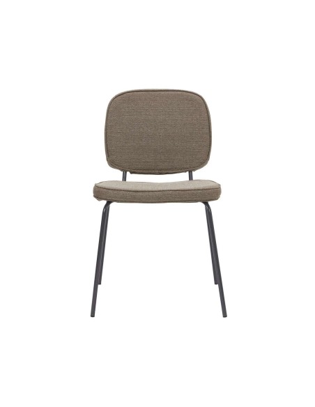 Silla CARMA, Textil Arena Oscuro / Metal - House Doctor. Vackart