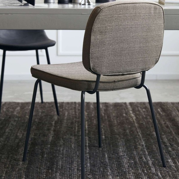 Silla CARMA, Textil Arena Oscuro / Metal - House Doctor. Vackart Silla CARMA, Textil Arena Oscuro / Metal - House Doctor. Vackart
