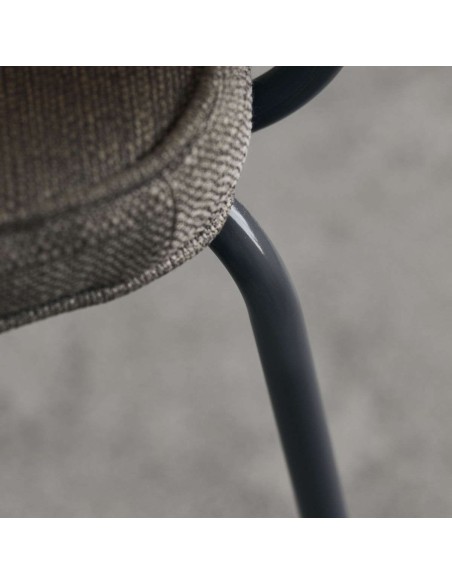Silla CARMA, Textil Arena Oscuro / Metal - House Doctor. Vackart