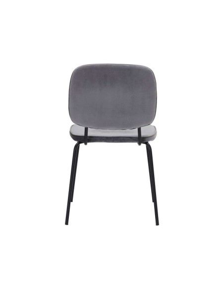 Silla COMMA, Terciopelo Gris / Metal - House Doctor