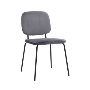 Silla COMMA, Terciopelo Gris / Metal - House Doctor. Las exclusivas sillas de diseño nórdico de House Doctor en Vackart, tu tienda de diseño online.